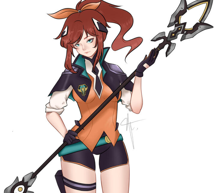 [Fanart] Battle Academia Lux from League of Legends