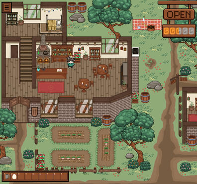 Game Mockup for Pixel Art Class Finals